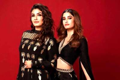 Raveena Tandon And Rasha Thadani Show How You Can Ace Black And Gold Festive Wear