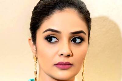 Actress Sreemukhi's Multi-coloured Gown Is Perfect Party Wear