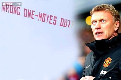 Anti-Moyes banner flown over Old Trafford