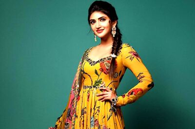 South Star Sreeleela's Ravishing Look In Yellow Printed Anarkali Suit Has Fans' Approval