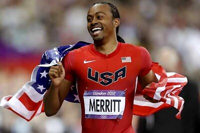 Aries Merritt of US wins 110-metre hurdles gold