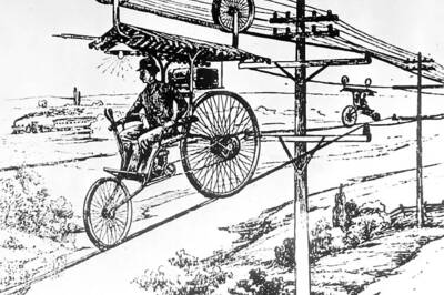 Past Tech: Aerial bicycle from 1885
