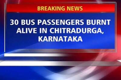 30 charred to death in Karnataka bus fire