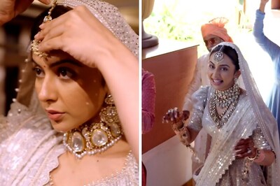 Watch: Rakul Preet Singh's Ivory Chikankari Wedding Lehenga Is A 'Nod To Heritage'