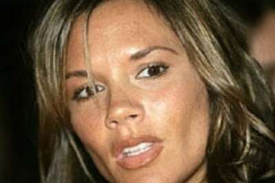 Check her out: Victoria Beckham in a sari