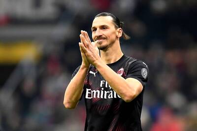 I'll Celebrate Like a God at San Siro: Ibrahimovic After Scoring for AC Milan Away at Cagliari