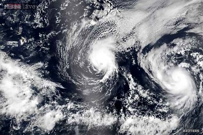Normally sunny Hawaii braces for hurricane double punch