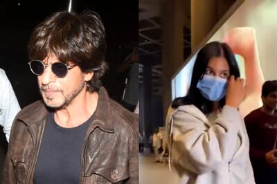 Shah Rukh Khan Looks Dashing, Suhana Khan Keeps It Casual as They Are Clicked at the Airport