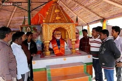 After appalled PM tweet, supporters pull down 'Modi Temple'