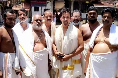 South Star Arjun Sarja Visits Kerala’s Padmanabhaswamy Temple