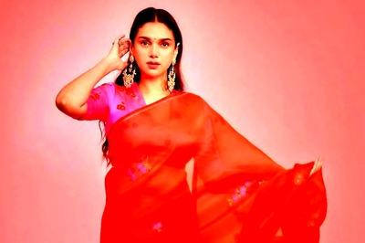 Aditi Rao Hydari Slays Traditional Look In Pink And Orange Saree