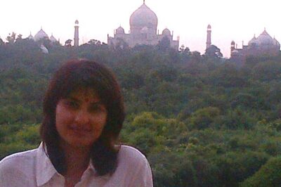 Prakash Raj with his family at Taj Mahal