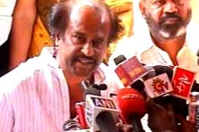 Rajinikanth speaks, but no comment on politics
