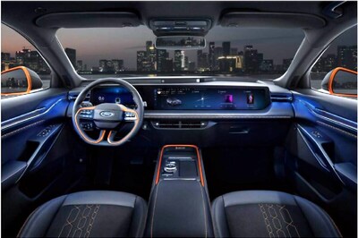 Ford EVOS Electric Crossover with World's Largest, 27-inch Infotainment Screen unveiled at Auto Shanghai 2021