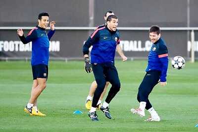 Messi back in training for Barca before Betis clash