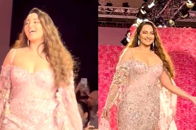 Sonakshi Sinha Walks The Ramp First Time After Wedding; Exudes Elegance In A Thigh-HIgh Slit Gown | Watch