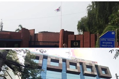 Flag at South Korean Embassy in Delhi Flies at Half-mast Over Deadly Seoul Stampede
