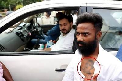 When Tejashwi Yadav Met Man With Lalu Yadav Tattoo on His Chest