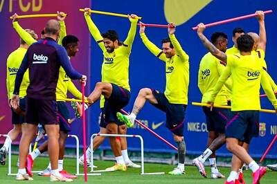 Working Hard: Lionel Messi Back in Barcelona Training ahead of La Liga Restart vs Mallorca