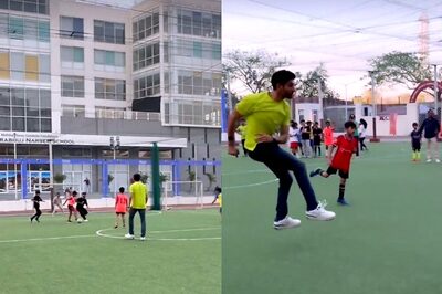 Kartik Aaryan Plays Football With School Boys During Break At Shoot; See Photos