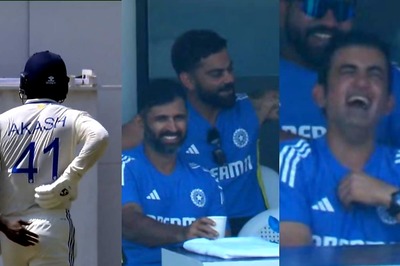Gautam Gambhir in Hysterics as Virat Kohli Triggers Laugh Riot While Akash Deep Writhes in Pain After Rogue Throw From Bangladesh Fielder