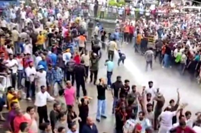 After Sanjauli, Protests Erupt Over Illegal Mosque Construction In Mandi, Police Use Water Cannons