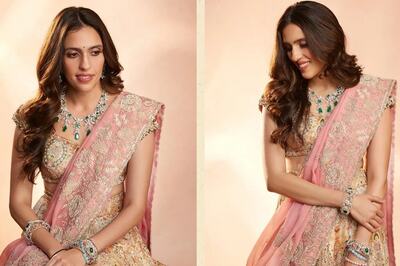 Shloka Mehta's Pastel Lehenga Set By Anamika Khanna Is Every Bridesmaid's Dream