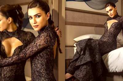Kriti Sanon Channels Mermaid Vibes In Gorgeous Black-Lace Embroidered Gown At IIFA 2024