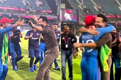 WATCH: Irfan Pathan Leaves Live Show to Dance with Rashid Khan After Afghanistan Stun Pakistan in Chennai