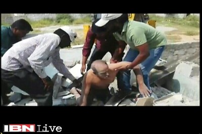 Building in Cyberabad demolished with an elderly man inside; victim survives