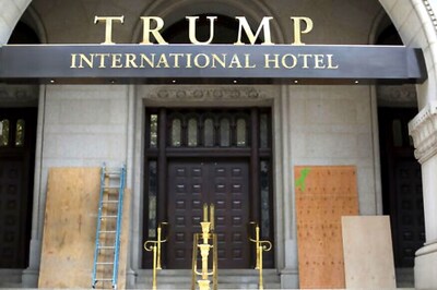 Trump's New Hotel in Washington Vandalized With Spray-Painted Graffiti