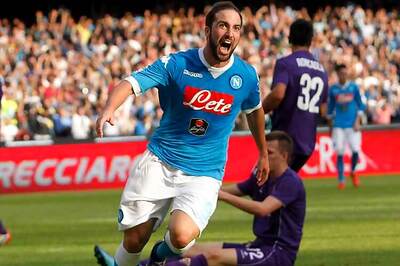 Serie A: Gonzalo Higuain sinks leaders Fiorentina, Inter Milan held by Juventus