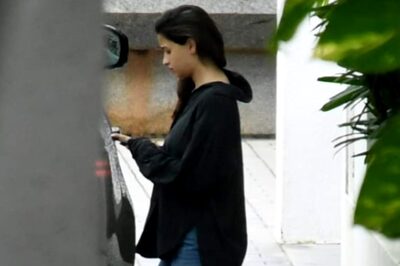 Alia Bhatt Covers Up Her Baby Bump In A Loose Black Shirt As She Steps Out In Mumbai; See Pics