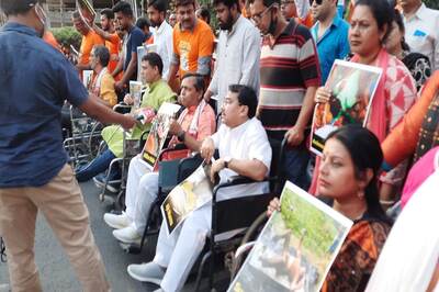 BJP Takes Out Wheelchair Rally in Kolkata to Protest Against Alleged Killing of BJP Activists