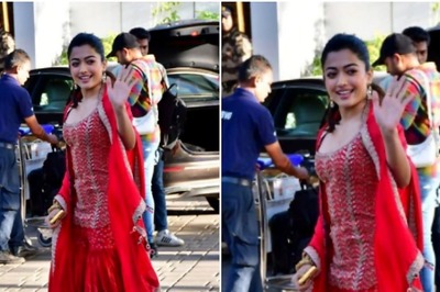 Rashmika Mandanna Looks No Less Than a Bride In Red Sharara, Fan Asks 'Shaadi Karegi Aap?'