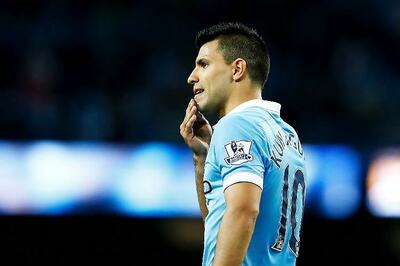 Sergio Aguero out for one month after sustaining injury