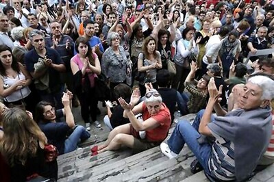 Greeks stage nationwide protest over state TV closure as backlash grows