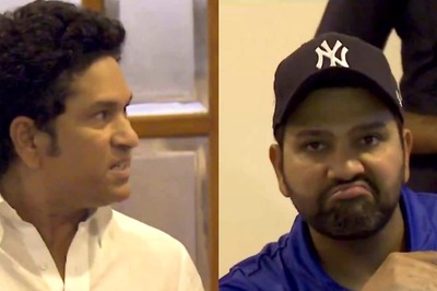 WATCH: Sachin Tendulkar, Rohit Sharma and Other MI's Men Players Support Harmanpreet Kaur and Co at Brabourne Stadium in WPL Final