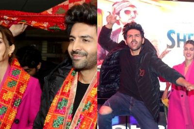 Kartik Aaryan, Kriti Sanon Dance To The Tunes of Dhol As They Promote Shehzada In Punjab; Watch