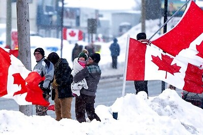 Canada Police Fear Violence At Trucker Vaccine Protest
