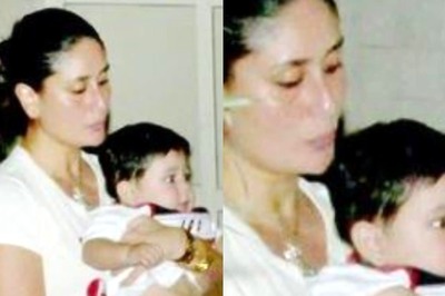 Kareena Kapoor Khan Holds Jehangir Ali Khan Close to Her as They Step Out of Their Residence