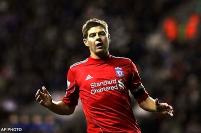 Gerrard delighted at 100th goal but regrets dropped points