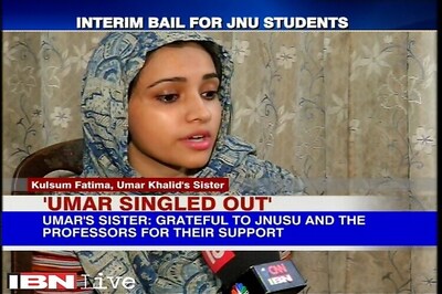 JNU sedition row: Umar Khalid, Anirban Bhattacharya released from Tihar Jail