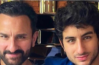 Saif Ali Khan Visits Son Ibrahim Ali Khan On The Sets Of His Debut Film Sarzameen; Watch