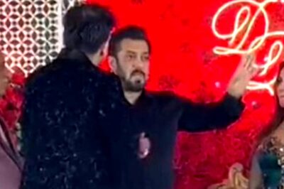 Salman Khan Looks Charming As Always In All-Black Attire At Rahul Kanal's Wedding; Watch
