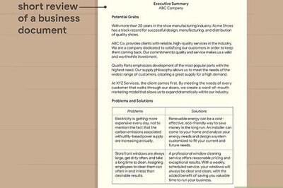 How to Write an Executive Summary