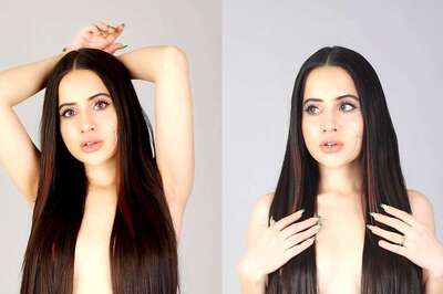 Uorfi Javed Goes Bold Yet Again, Covers Her Breasts With Hair Extension - Check Pics