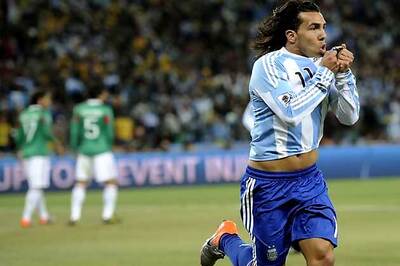 Tevez looks forward to rematch with Germany