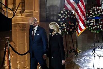 Biden Pays Respects To Capitol Officer As He Lay In Honor