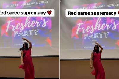 DU Student Sets Stage on Fire with her Dance to Katrina Kaif's Aithey Aa in Saree
